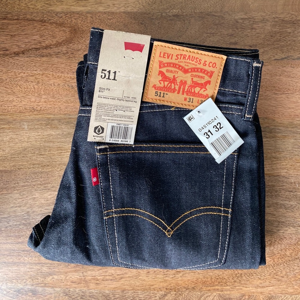 Levi’s 511, Rigid Dragon, 31x32 NWT